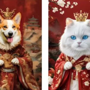 Cute pet into a work of art, freeze its unique | pet portrait 11