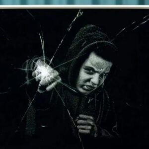 Unique Hand Hammer Painting | Soul Art on Glass 1