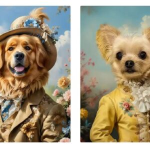 Cute pet into a work of art, freeze its unique | pet portrait 16