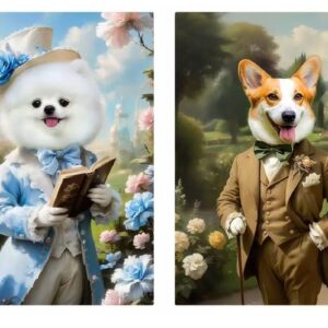 Cute pet into a work of art, freeze its unique | pet portrait 15